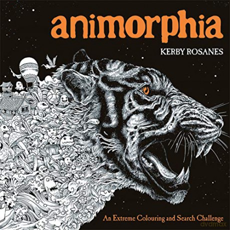 Animorphia: An Extreme Colouring and Search Challenge (Kerby Rosanes Extreme Colouring, 1) - Kerby Rosanes [KSIĄŻKA]