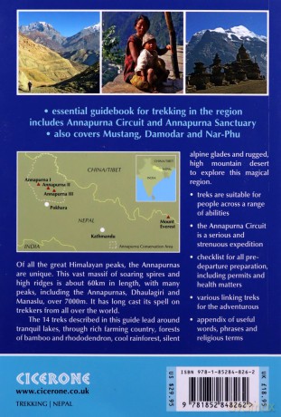 Annapurna: 14 Treks Including the Annapurna Circuit and Sanctuary (International Trekking) (Cicerone Guides) - Sian Pritchard-Jones [KSIĄŻKA]