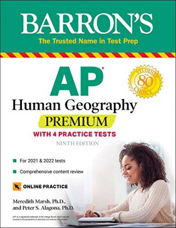 AP Human Geography Premium: With 4 Practice Tests (Barron's Test Prep) - Meredith Marsh Ph.D. [KSIĄŻKA]