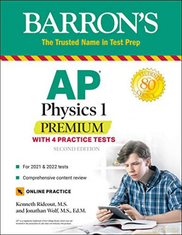 AP Physics 1 Premium: With 4 Practice Tests (Barron's Test Prep) - Kenneth Rideout M.S. [KSIĄŻKA]