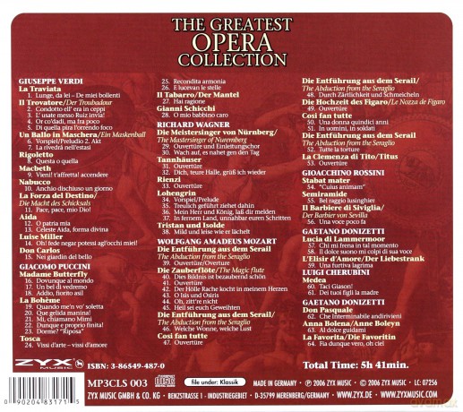 The Greatest Opera Collection [CD]