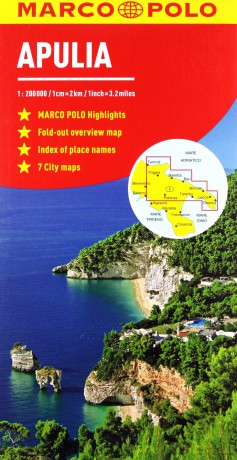 Apulia Italy Marco Polo Map (Marco Polo Maps) - Marco Polo [KSIĄŻKA]
