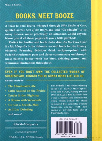 Are You There God It's Me, Margarita: More Cocktails with a Literary Twist (Tequila Mockingbird Book) - Tim Federle [KSIĄŻKA]