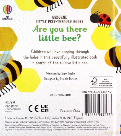 Are You There Little Bee (Little Peep-Through Books) - Taplin Sam [KSIĄŻKA]