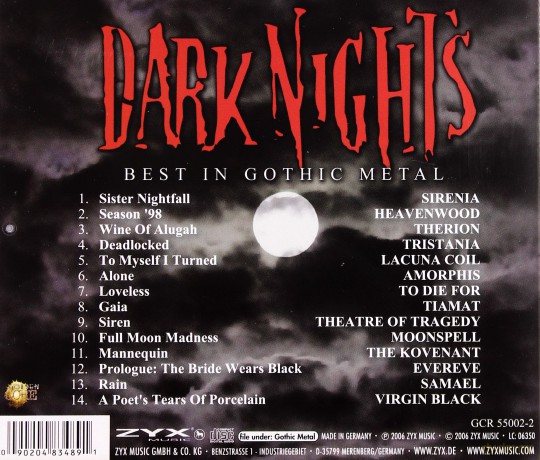 Dark Nights - Best In Gothic M [CD]