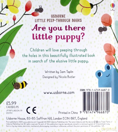 Are You There Little Puppy (Little Peep-Through Books): 1 - Sam Taplin [KSIĄŻKA]