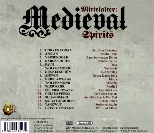 Mittelalter: Medieval Spirits [CD]