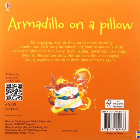 Armadillo on a Pillow (Phonics Readers): 1 - Russell Punter [KSIĄŻKA]