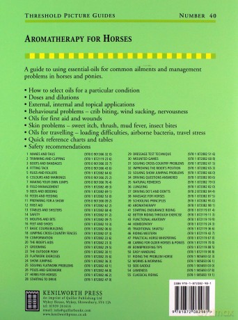 Aromatherapy for Horses: 40 (Threshold Picture Guide) - Caroline Ingraham [KSIĄŻKA]