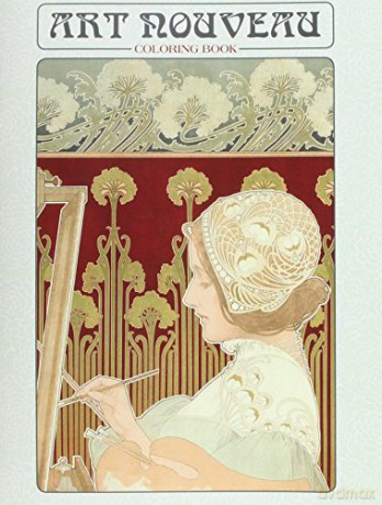 Art Nouveau Colouring Book - Swann Galleries [KSIĄŻKA]