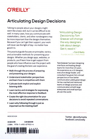 Articulating Design Decisions: Communicate with Stakeholders, Keep Your Sanity, and Deliver the Best User Experience - Tom Greever [KSIĄŻKA]