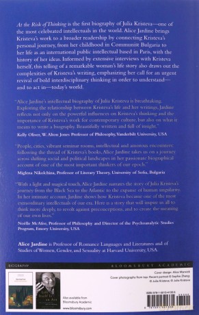 At the Risk of Thinking: An Intellectual Biography of Julia Kristeva (Psychoanalytic Horizons) - Alice A Jardine [KSIĄŻKA]