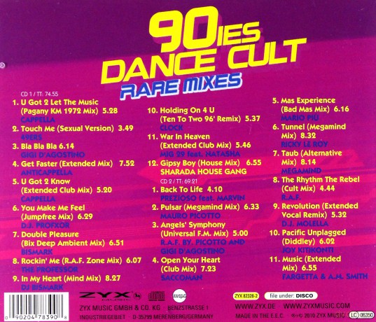 90ies Dance Cult (Rare Mixes) [2CD]