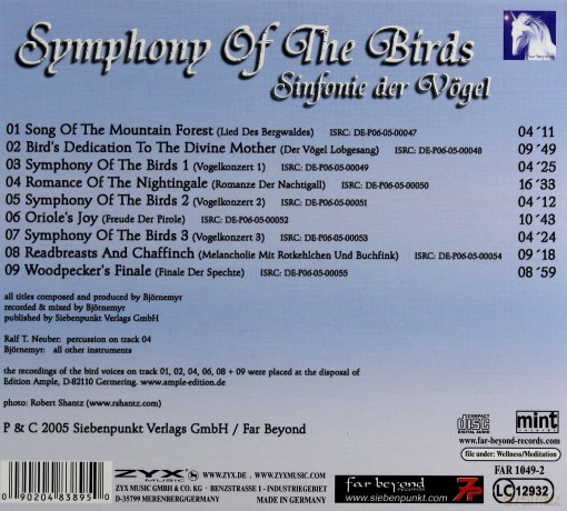 Symphony Of The Birds [CD]