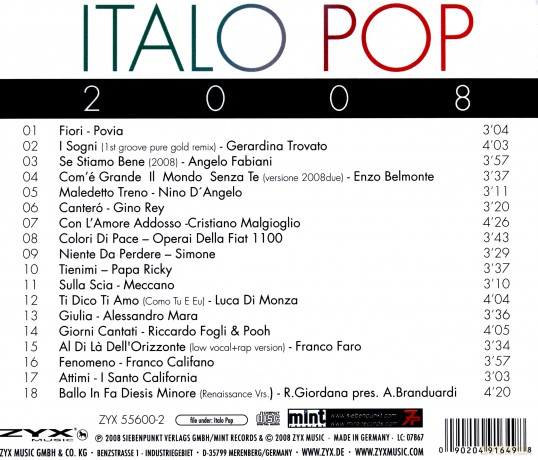 Italo Pop Vol. 2 [CD]