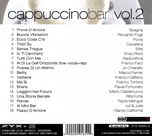 Cappuccino Bar 2 [CD]
