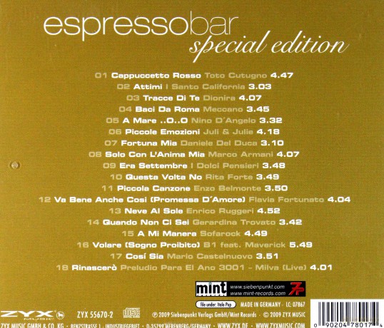 Espresso Bar Special Edition [CD]