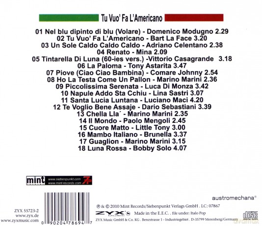 Tu Vuo' Fa' L'Americano [CD]