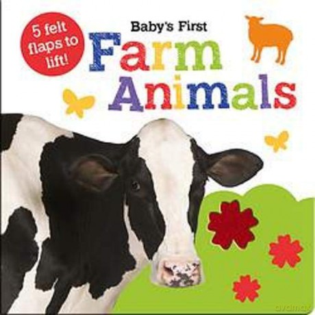 Baby's First Farm Animals (Baby's First Felt Flap Book) - Imagine That [KSIĄŻKA]