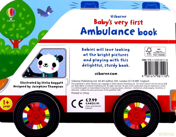 Baby's Very First Ambulance Book: 1 (Baby's Very First Books) - Fiona Watt [KSIĄŻKA]