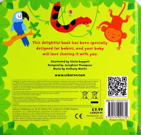 Baby's Very First Noisy Book Jungle (Babys Very First Books): 1 - Fiona Watt [KSIĄŻKA]