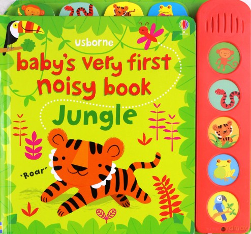 Baby's Very First Noisy Book Jungle (Babys Very First Books): 1 - Fiona Watt [KSIĄŻKA]