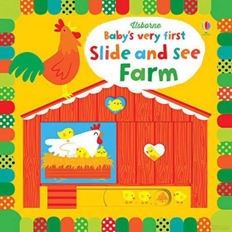 Baby's Very First Slide and See Farm (Baby's Very First Books) - Fiona Watt [KSIĄŻKA]