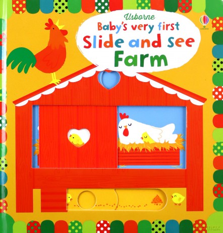 Baby's Very First Slide and See Farm (Baby's Very First Books) - Fiona Watt [KSIĄŻKA]