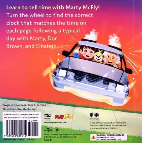 Back to the Future: Telling Time with Marty McFly (Playpop): (Pop Culture Board Books, Teaching Telling Time, Books about Telling Time) - Insight Kids [KSIĄŻKA]