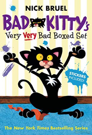 Bad Kitty's Very Very Bad Boxed Set (#2): Bad Kitty Meets the Baby, Bad Kitty for President, and Bad Kitty School Days - Nick Bruel [KSIĄŻKA]