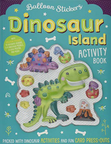 Balloon Sticker Activity Books - Dinosaur Island (Balloon Stickers) - Make Believe Ideas [KSIĄŻKA]