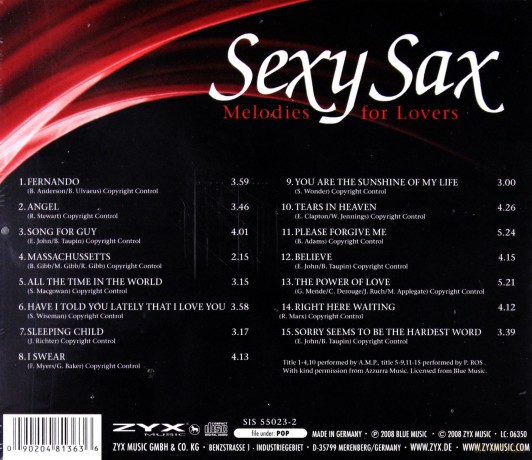 Sexy Sax - Melodies For Lovers [CD]