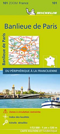 BANLIEUE DE PARIS 2021 (Outskirts of Paris) - Michelin Zoom Map 101: Map (Michelin Zoom Maps, 101) [KSIĄŻKA]