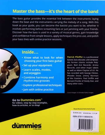Bass Guitar For Dummies, 3rd Edition [KSIĄŻKA]