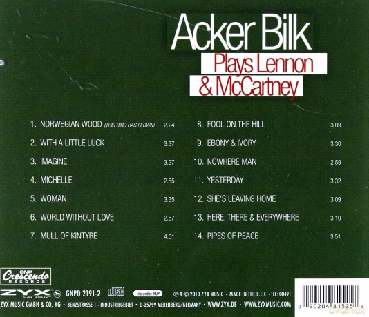 Acker Bilk Plays Lennon & McCa [CD]