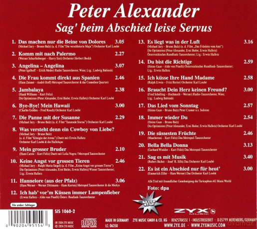 Sag' Beim Abschied Leise Servu [CD]