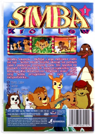 Simba - Król Lew odcinki 1-4 [DVD]