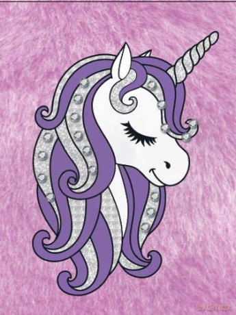 Bejeweled Unicorn Fur Trifold Organiser: 1 [KSIĄŻKA]