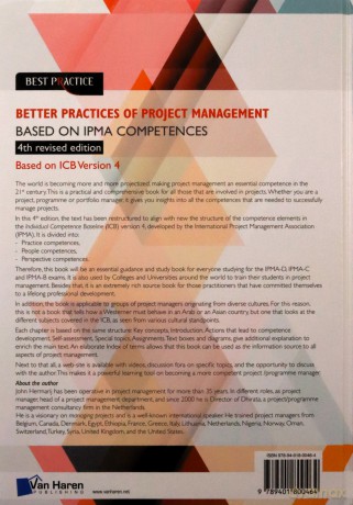 Better Practices of Project Management Based on Ipma Competences (Best practices) - John Hermarij [KSIĄŻKA]