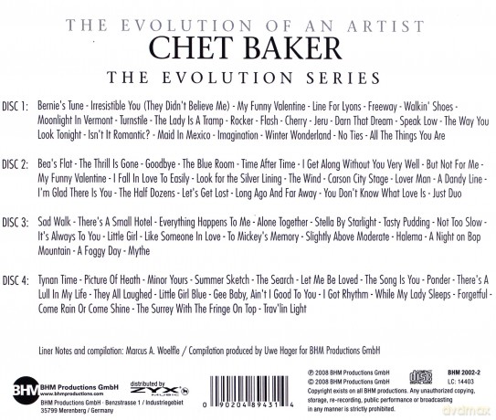 Chet Baker - The Evolution Of [4CD]
