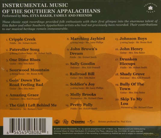 Sounthern Appalachians-Instrum [CD]