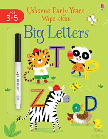 Big Letters (Usborne Early Years Wipe-Clean): Usborne Publishing Ltd (Usborne Early Years Wipe-clean, 2) - Jessica Greenwell [KSIĄŻKA]