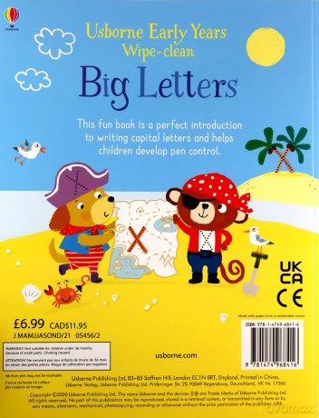 Big Letters (Usborne Early Years Wipe-Clean): Usborne Publishing Ltd (Usborne Early Years Wipe-clean, 2) - Jessica Greenwell [KSIĄŻKA]