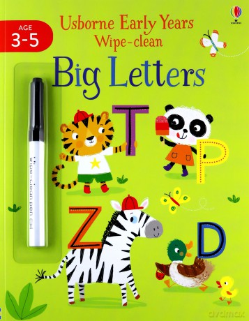 Big Letters (Usborne Early Years Wipe-Clean): Usborne Publishing Ltd (Usborne Early Years Wipe-clean, 2) - Jessica Greenwell [KSIĄŻKA]