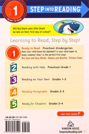 Big Shark, Little Shark Go to School (Step Into Reading) - Anna Membrino [KSIĄŻKA]