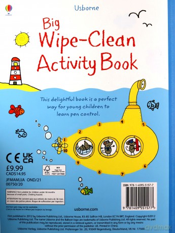 Big Wipe Clean Activity Book: 1 - Sam Taplin [KSIĄŻKA]