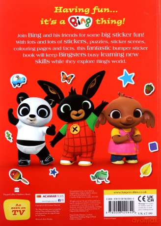Bing: My Big Sticker Book [KSIĄŻKA]