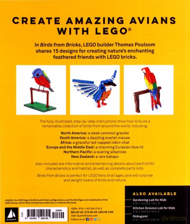 Birds from Bricks: Amazing LEGO(R) Designs That Take Flight - With 15 Step-by-Step Projects - Thomas Poulsom [KSIĄŻKA]