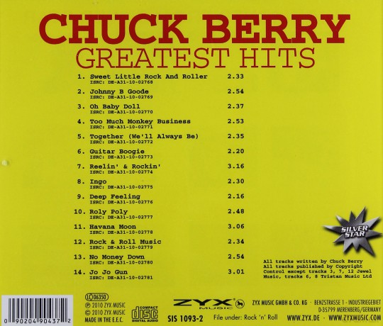 Chuck Berry: Greatest Hits [CD]