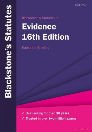 Blackstone's Statutes on Evidence (Blackstone's Statute Series) - Katharine Grevling [KSIĄŻKA]